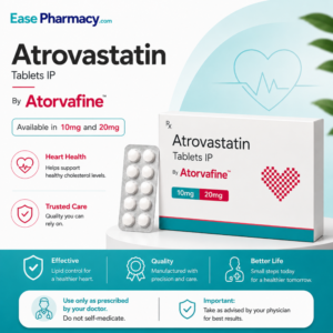 Atorvastatin 10mg / 20mg Tablets – Cholesterol Management & Heart Health Support