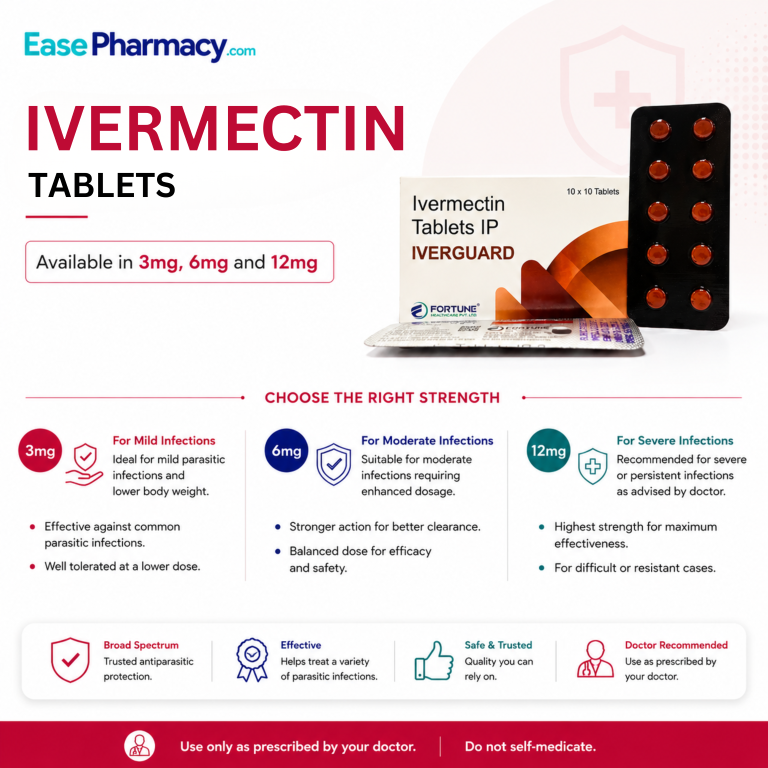 Ivermectin 3mg / 6mg / 12mg Tablets – Prescription Antiparasitic Medication - Image 2