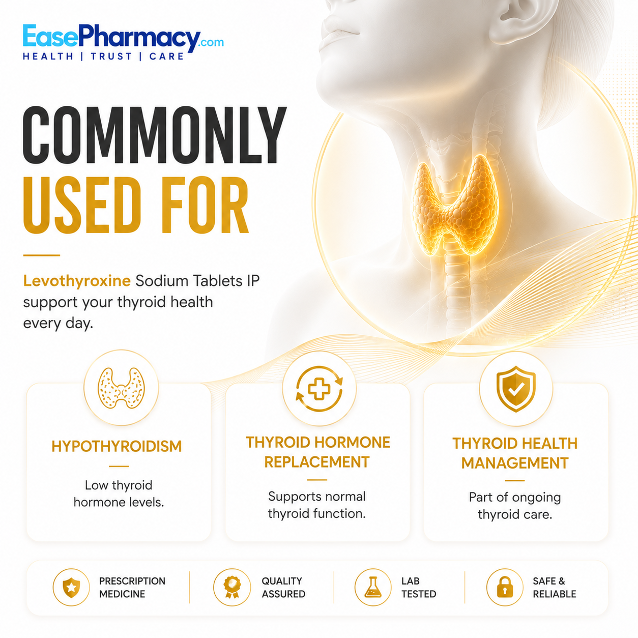 Levothyroxine 100mcg Tablets – Thyroid Hormone Replacement Therapy - Image 2