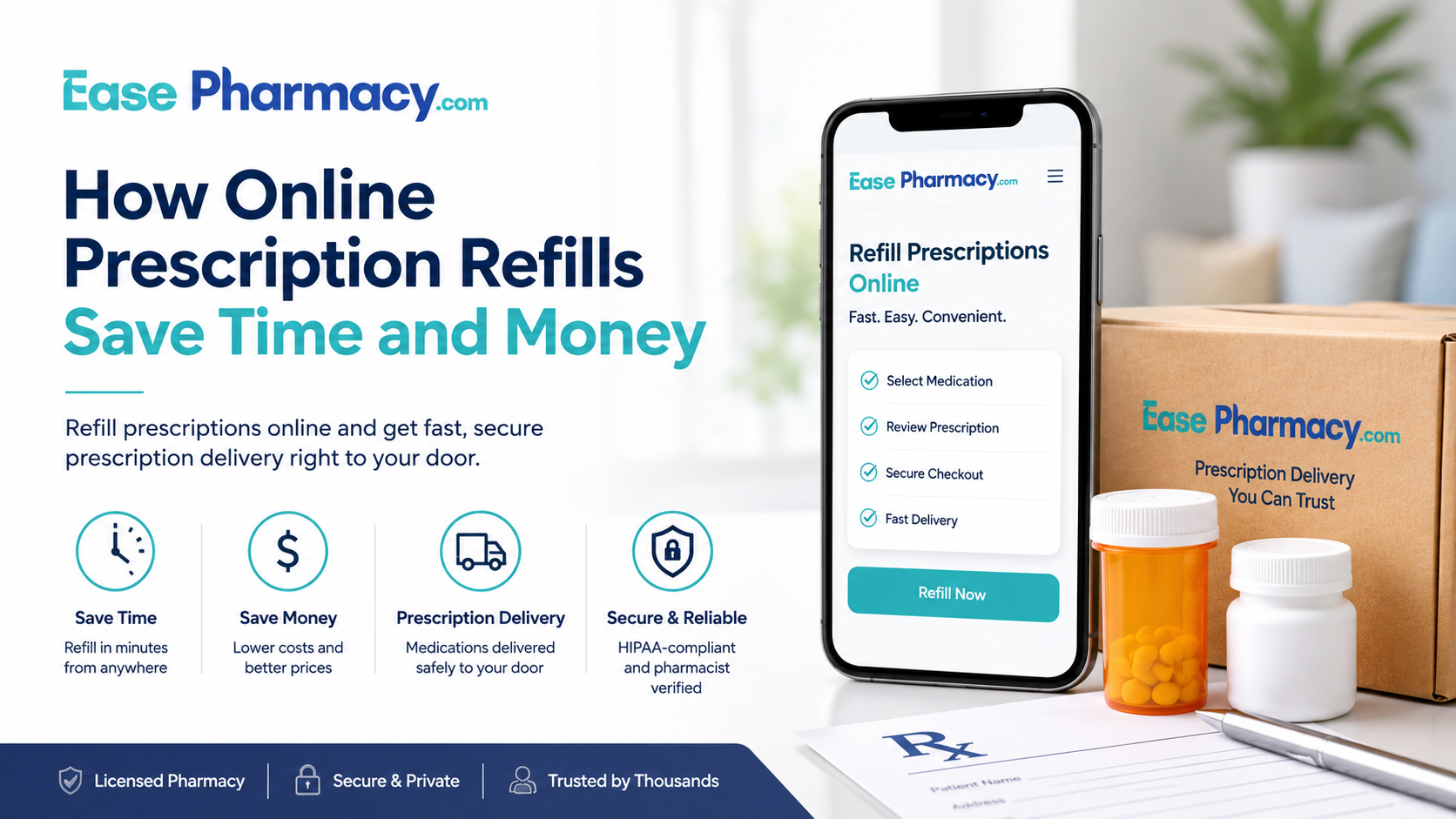 How Online Prescription Refills Save Time and Money ?