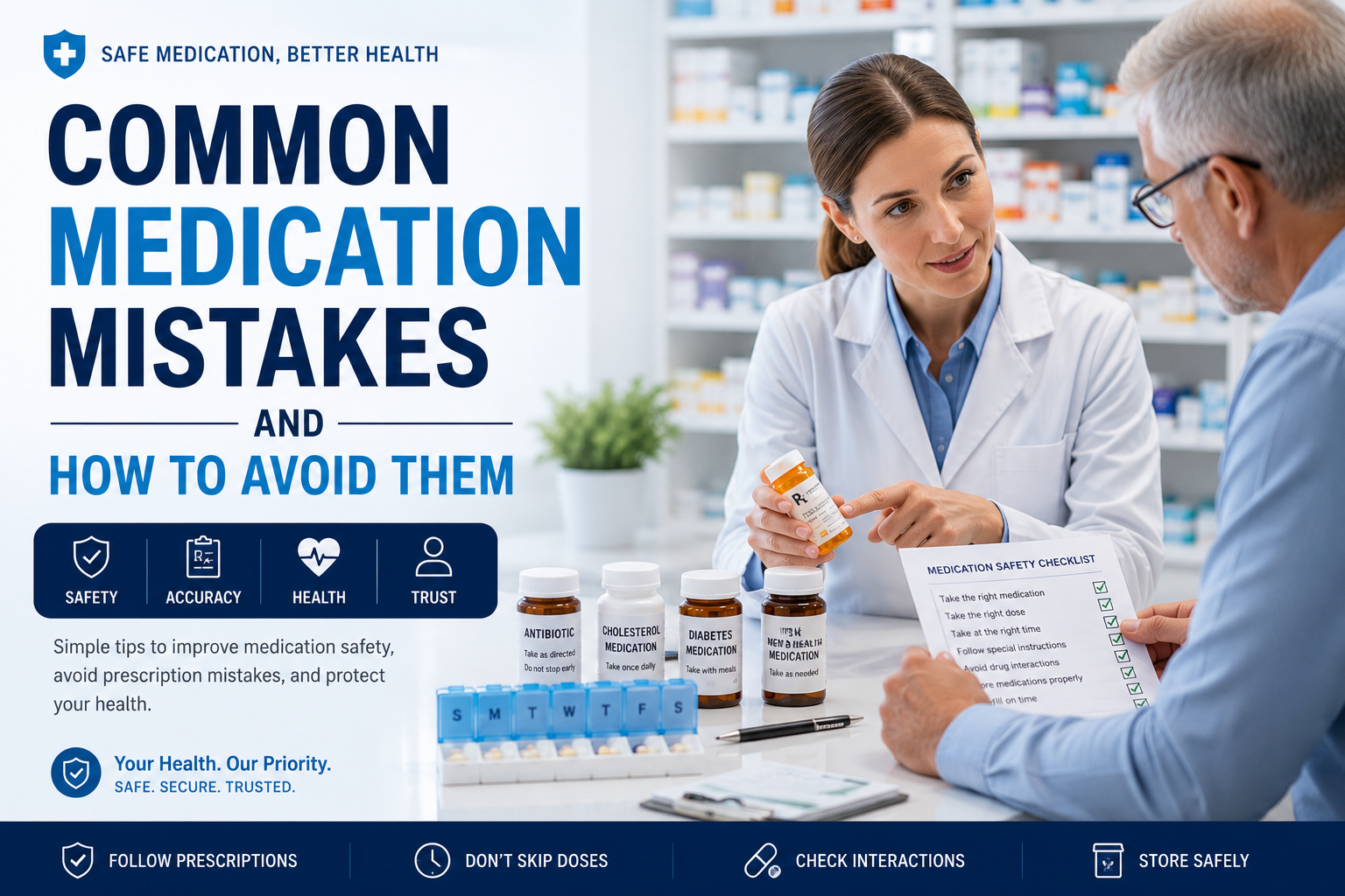 Common Medication Mistakes and How to Avoid Them!
